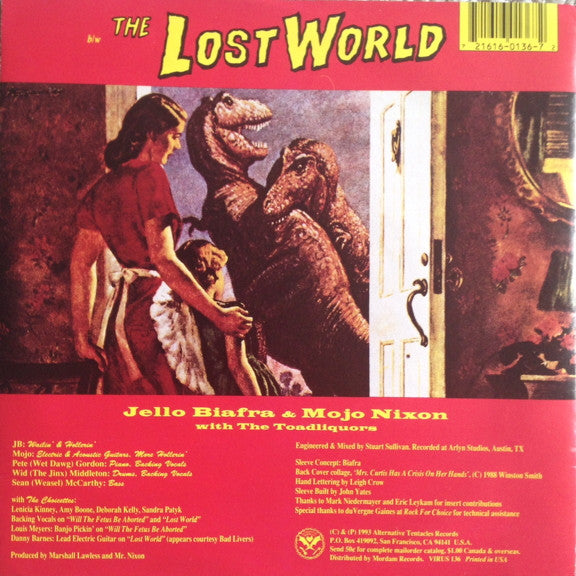 Jello Biafra And Mojo Nixon & The Toadliquors : Will The Fetus Be Aborted? (7", Single)