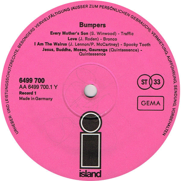 Various : Bumpers (2xLP, Smplr)