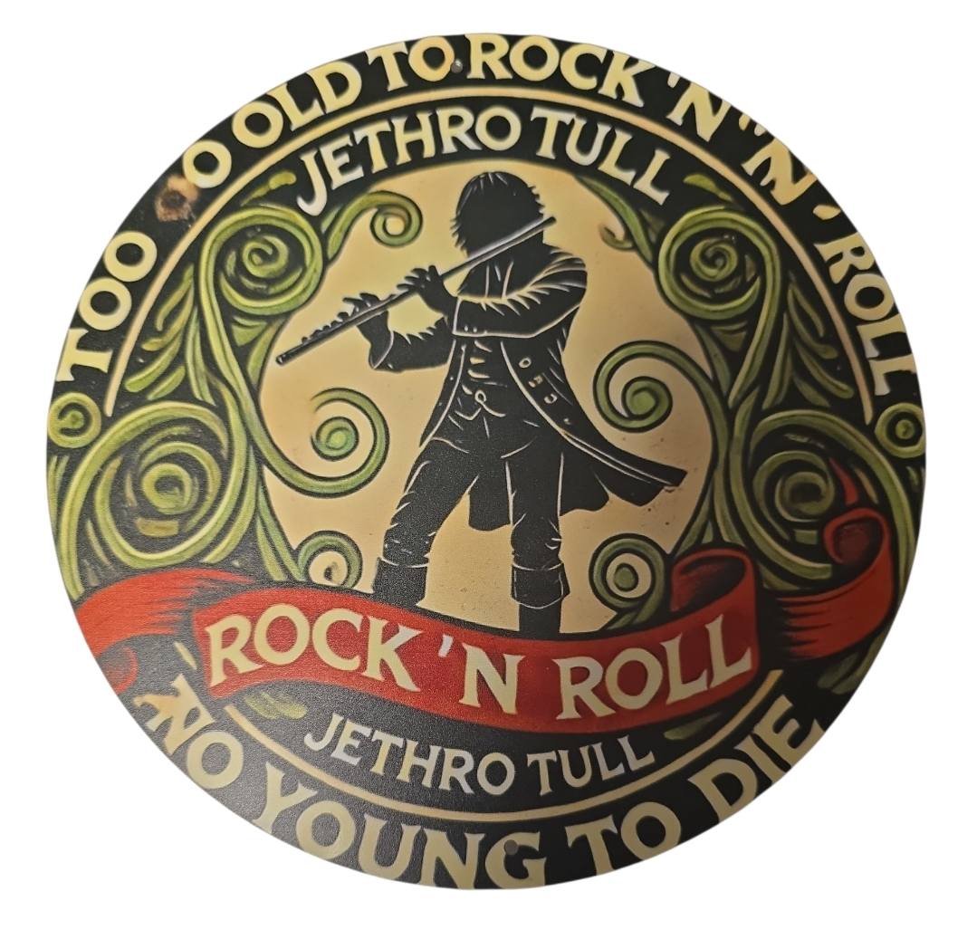 Jethro Tull – Rock ’n Roll Rond Decorbord | Ø 19,5 cm