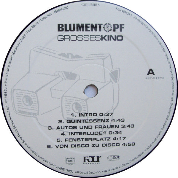 Blumentopf : Grosses Kino (2xLP, Album)