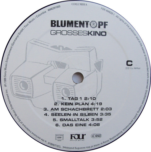 Blumentopf : Grosses Kino (2xLP, Album)