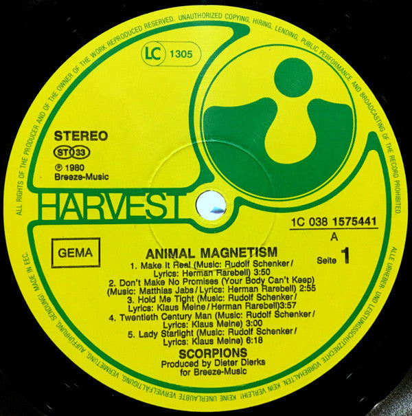 Scorpions : Animal Magnetism (LP, Album, RE)