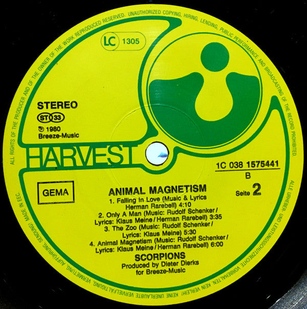 Scorpions : Animal Magnetism (LP, Album, RE)