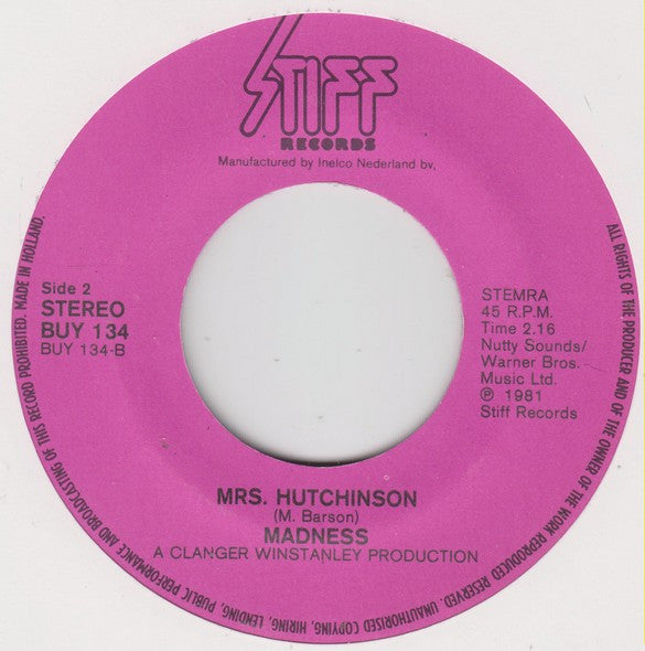 Madness : It Must Be Love (7", Single)