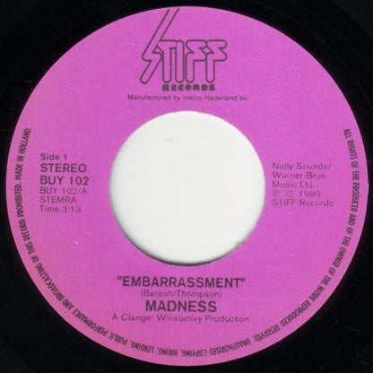 Madness : Embarrassment (7", Single)