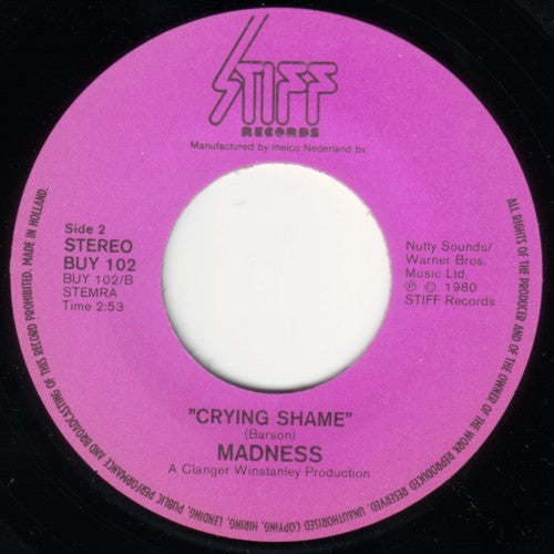Madness : Embarrassment (7", Single)