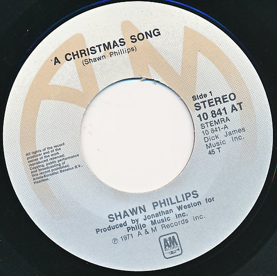 Shawn Phillips (2) : A Christmas Song (7", Single)