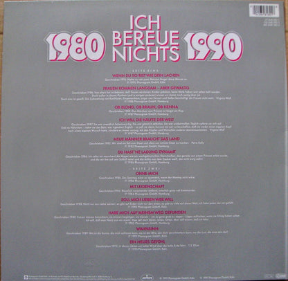 Ina Deter : 1980 - 1990 • Ich Bereue Nichts (LP, Comp)