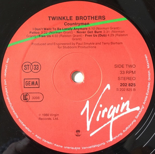 The Twinkle Brothers* : Countrymen (LP, Album)