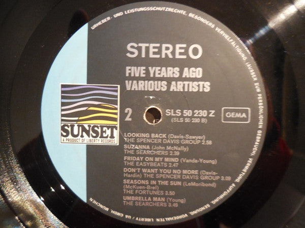 Various : Five Years Ago (LP, Comp)