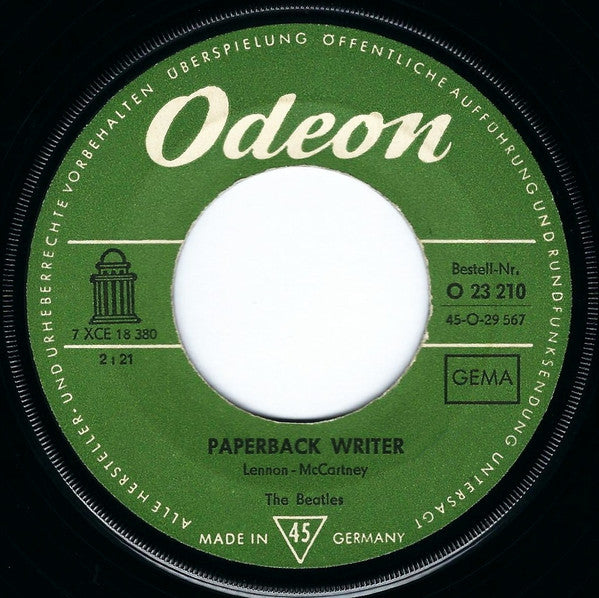 The Beatles : Paperback Writer / Rain (7", Single)