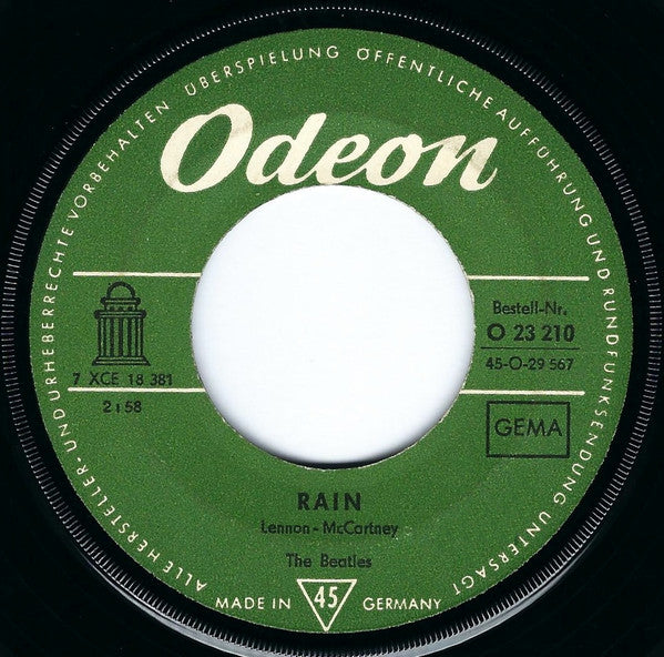 The Beatles : Paperback Writer / Rain (7", Single)