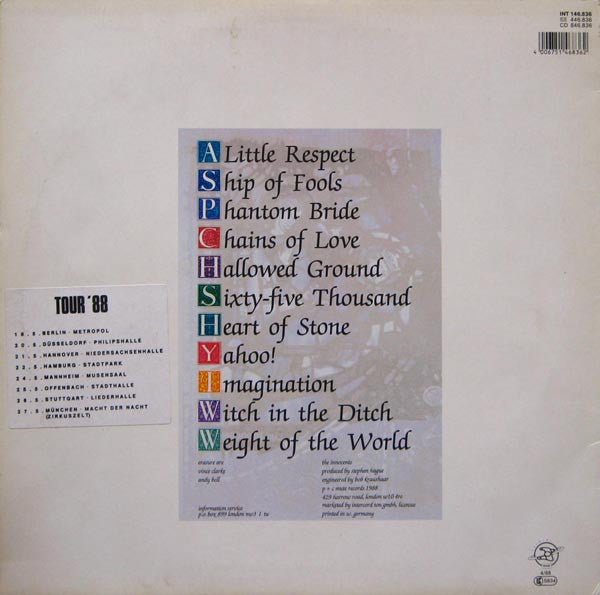 Erasure : The Innocents (LP, Album, Tel)