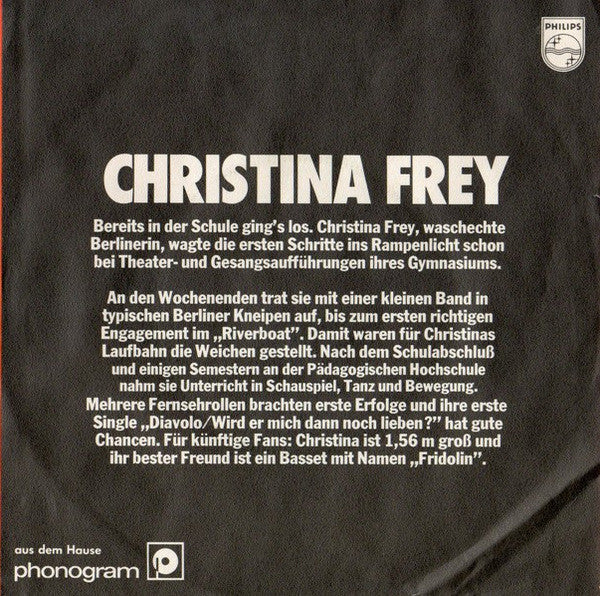 Christina Frey : Diavolo (7", Single)