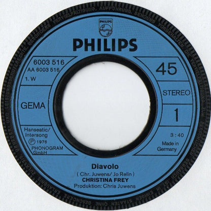 Christina Frey : Diavolo (7", Single)