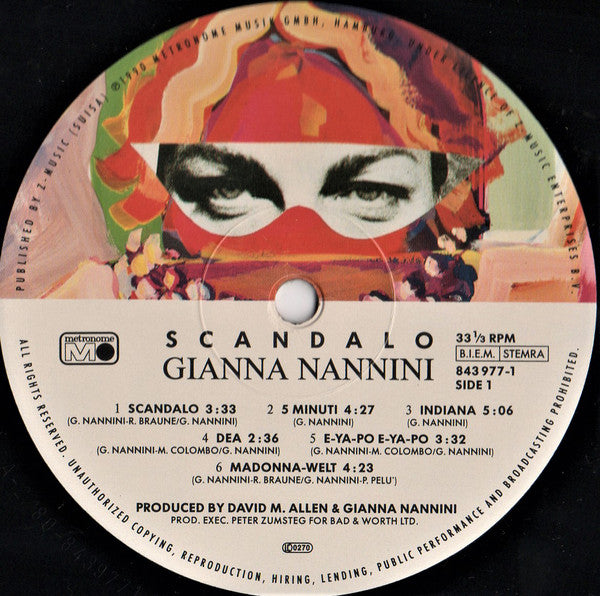 Gianna Nannini : Scandalo (LP, Album)