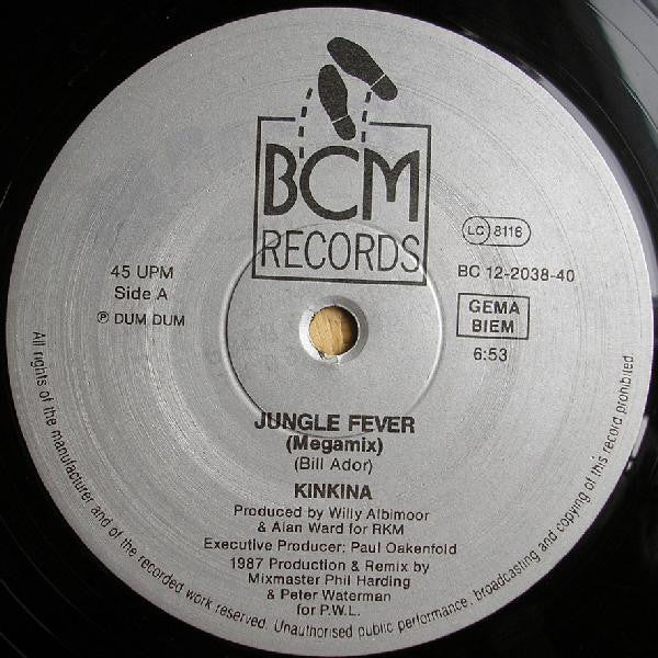 Kinkina : Jungle Fever (1987 Megamixes) (12")