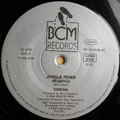 Kinkina : Jungle Fever (1987 Megamixes) (12")