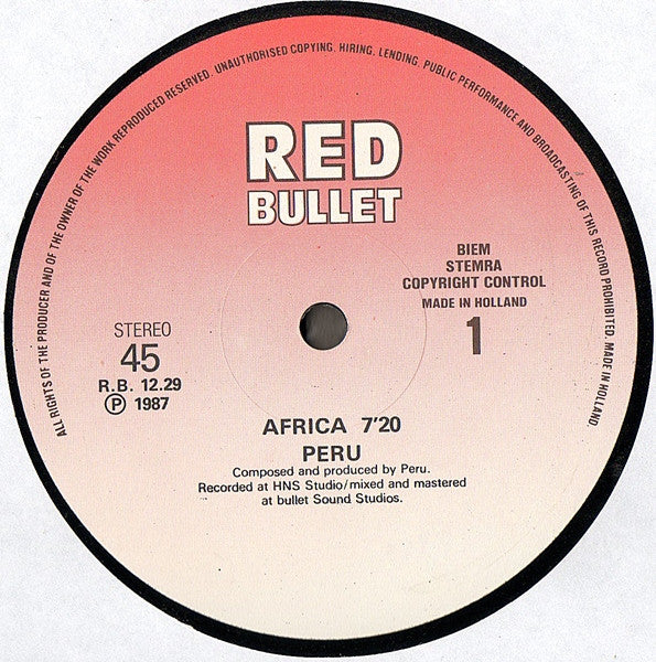 Peru : Africa (12", Maxi)