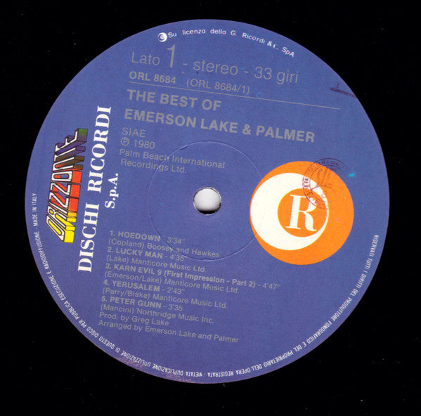 Emerson, Lake & Palmer : The Best Of Emerson Lake & Palmer (LP, Comp, RE)