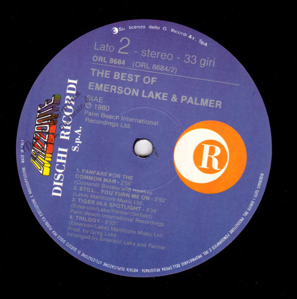 Emerson, Lake & Palmer : The Best Of Emerson Lake & Palmer (LP, Comp, RE)