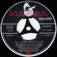 Juliane Werding : Am Tag Als Conny Kramer Starb (7", Single)