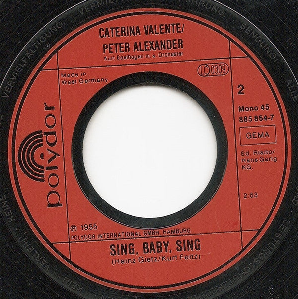 Caterina Valente, Peter Alexander : Eventuell (7", Mono, RE)