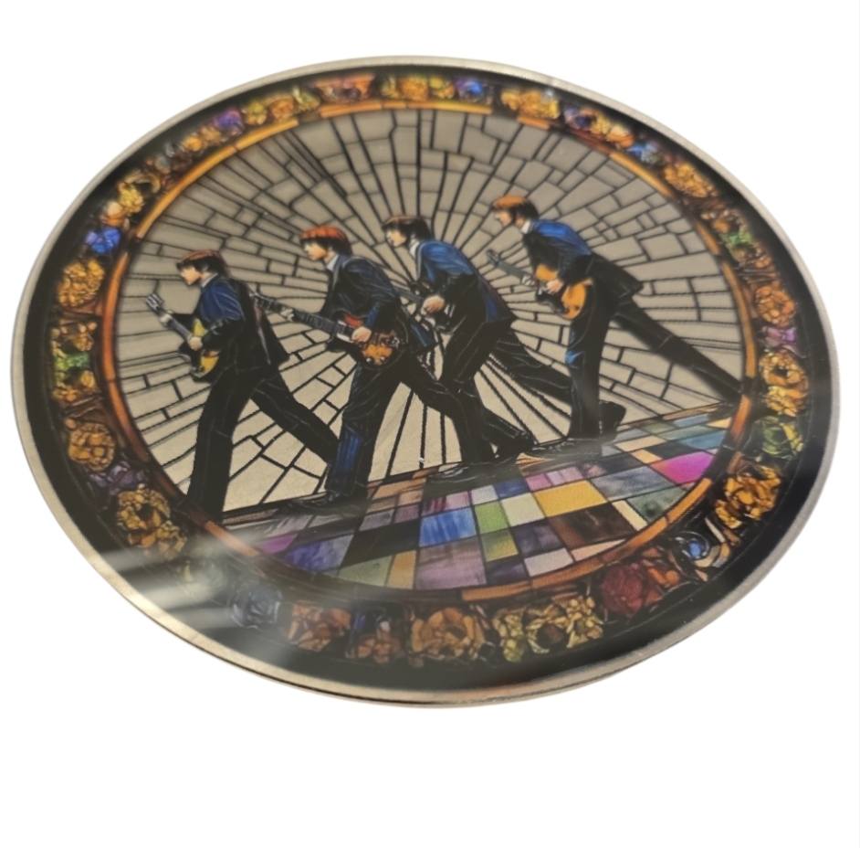 The Beatles – Abbey Road Glasdecoratie Rond Bord | Ø 14,5 cm
