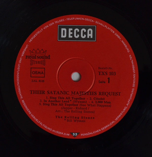 The Rolling Stones : Their Satanic Majesties Request (LP, Album, Len)