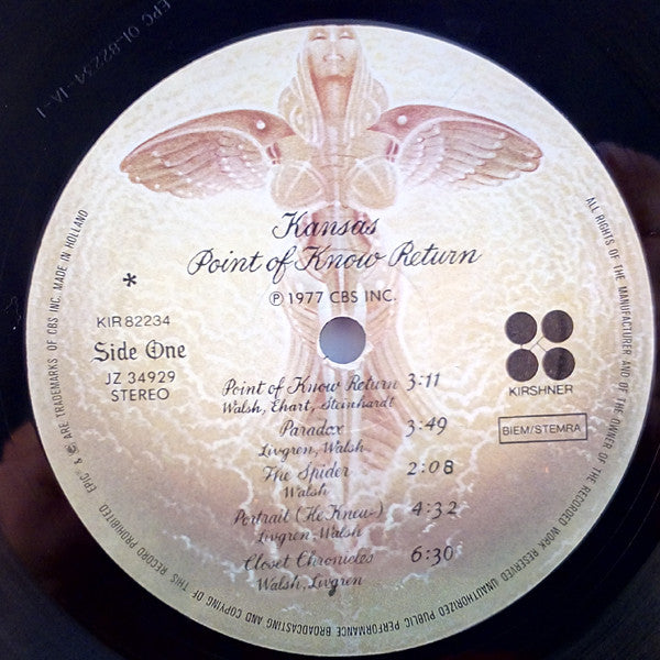Kansas (2) : Point Of Know Return (LP, Album, RP)