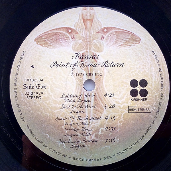 Kansas (2) : Point Of Know Return (LP, Album, RP)