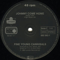 Fine Young Cannibals : Johnny Come Home (12", Maxi)