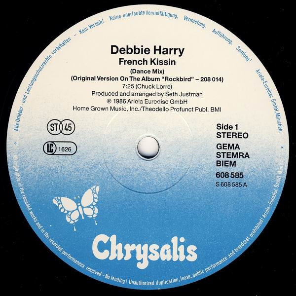 Deborah Harry : French Kissin (12", Maxi)