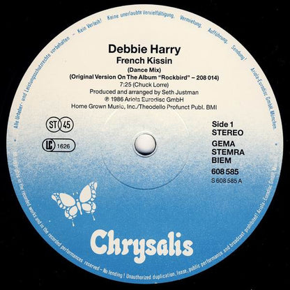 Debbie Harry* : French Kissin (12", Maxi)