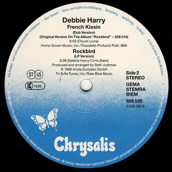 Debbie Harry* : French Kissin (12", Maxi)