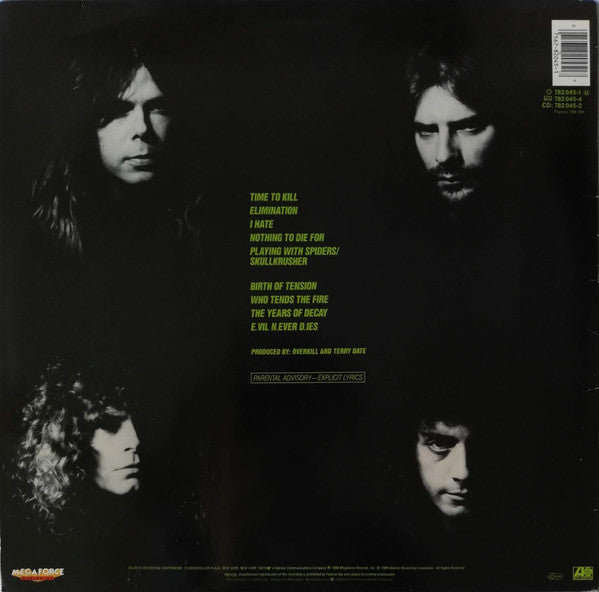 Overkill : The Years Of Decay (LP, Album)