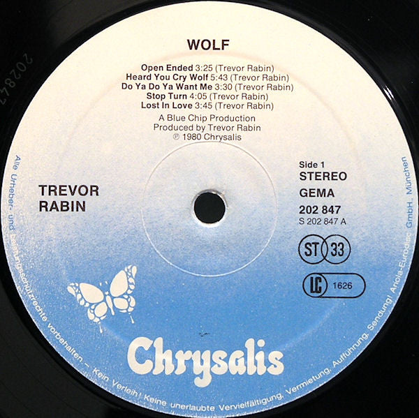Trevor Rabin : Wolf (LP, Album)