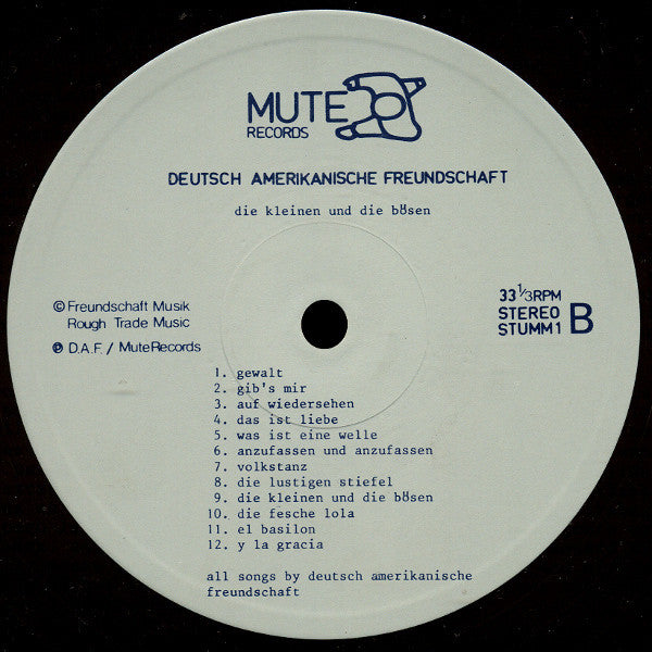 Deutsch Amerikanische Freundschaft : Die Kleinen Und Die Bösen (LP, Album)