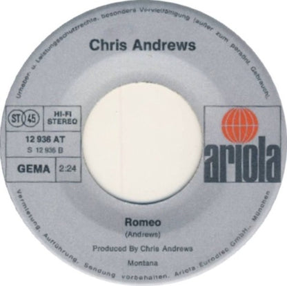 Chris Andrews (3) : I Love Ya (7", Single)