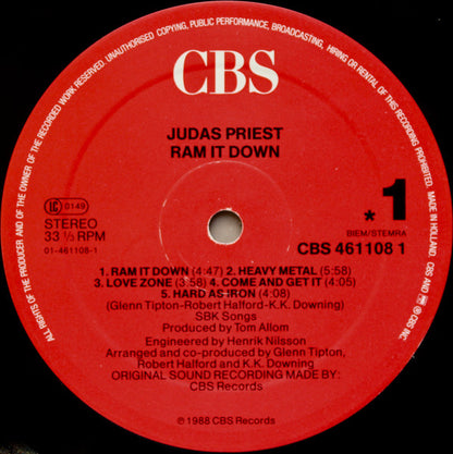 Judas Priest : Ram It Down (LP, Album)