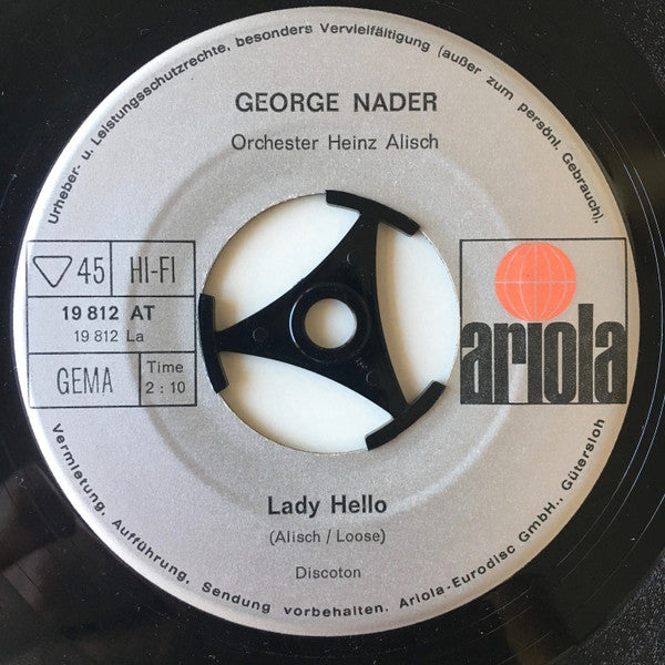George Nader : Lady Hello (7", Single)