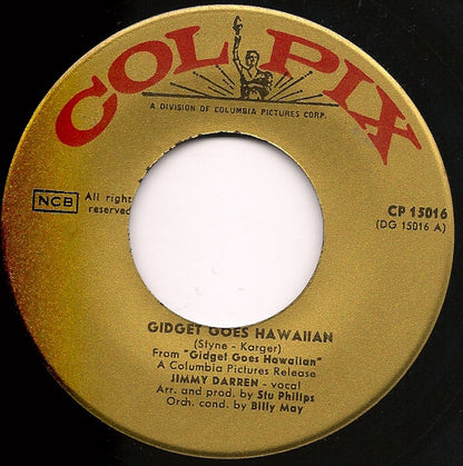 Jimmy Darren* : Gidget Goes Hawaiian / Goodbye Cruel World (7", Single)