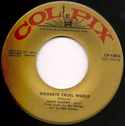 Jimmy Darren* : Gidget Goes Hawaiian / Goodbye Cruel World (7", Single)