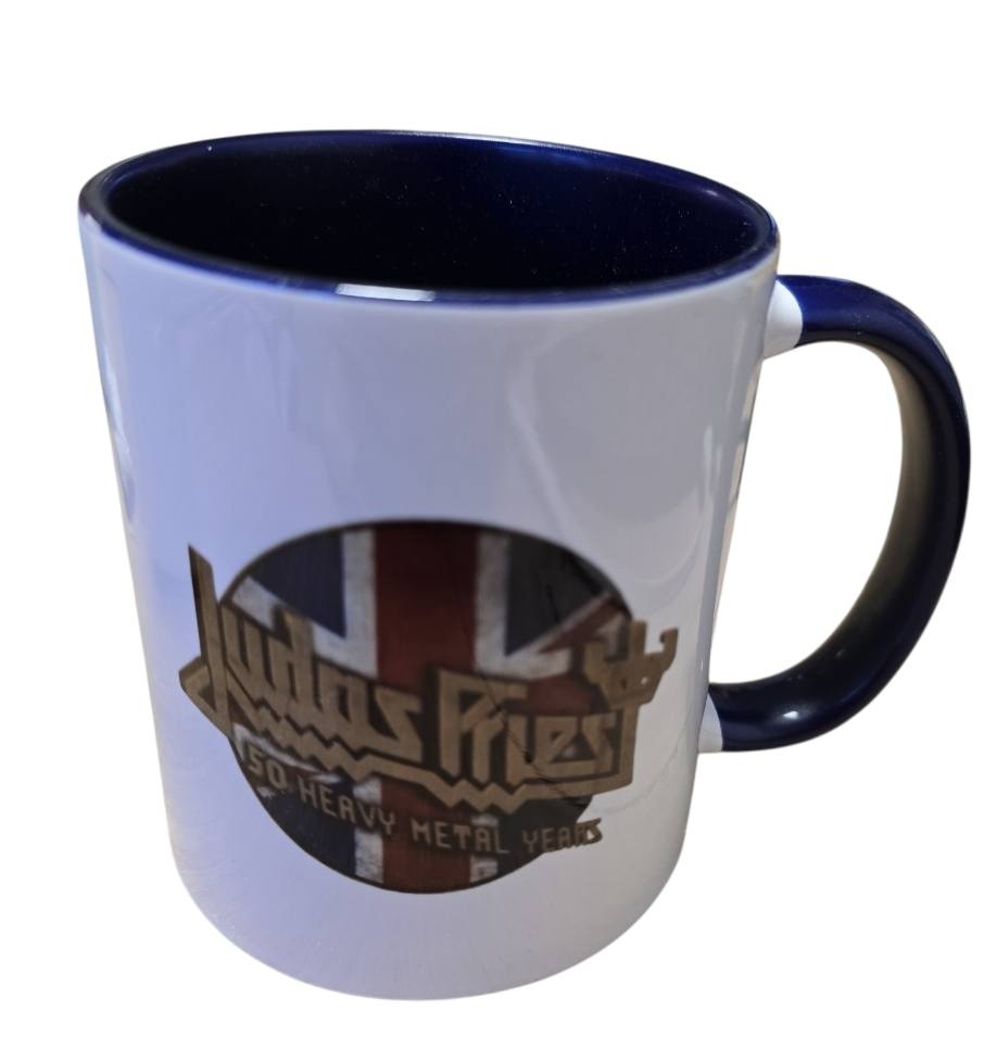 Judas Priest – 50 Heavy Metal Years Mok blauw/wit