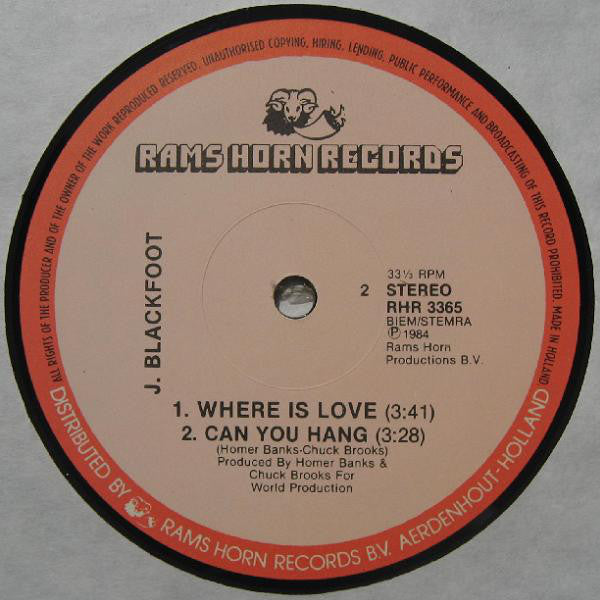 J. Blackfoot : Taxi (12", Single)