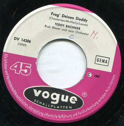 Teddy Bachner : In Den Straßen Dieser Stadt (7", Single)