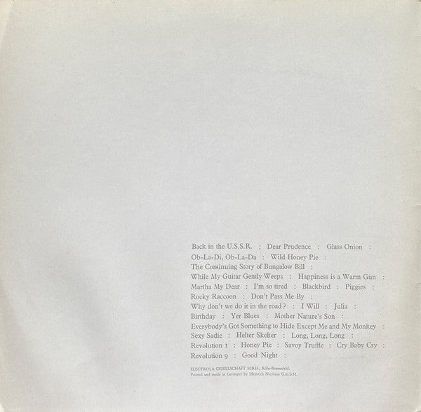 The Beatles : The Beatles (2xLP, Album, Num, RP)