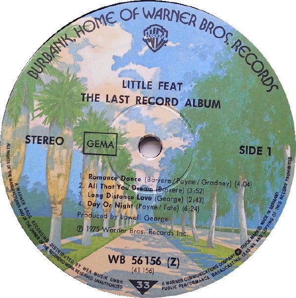 Little Feat : The Last Record Album (LP, Album)