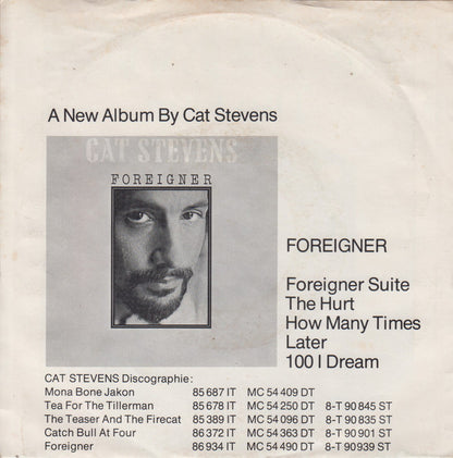 Cat Stevens : The Hurt (7", Single)