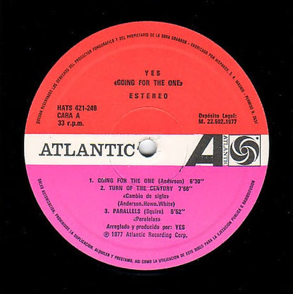 Yes : Going For The One (LP, Album, RE, Gat)